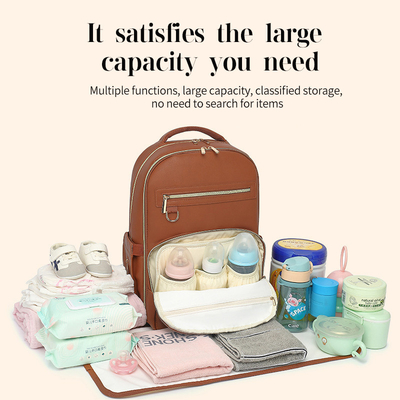 Factory  Baby Diaper Bag Multi Function High Capacity Mummy Bag Changing Bag