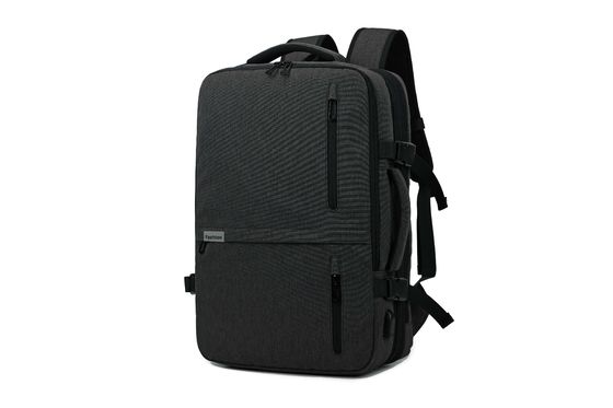 Le sac à dos exécutif noir d'hommes d'affaires avec la fermeture de tirette